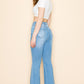 PRIVATE ORDER LIGHT BLUE DISTRESSED FLARE